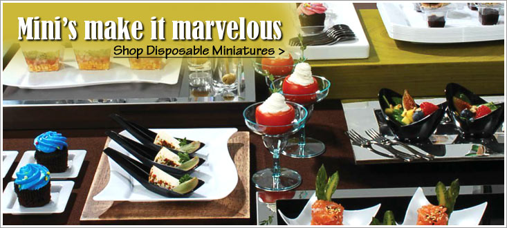plastic miniature dishes