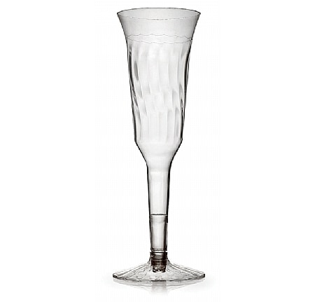 Plastic 2 Piece Champagne Clear 5 oz. Flutes - Posh Party Supplies Plastic 2 Piece Champagne Clear 5 oz. Flutes - Posh Party Supplies