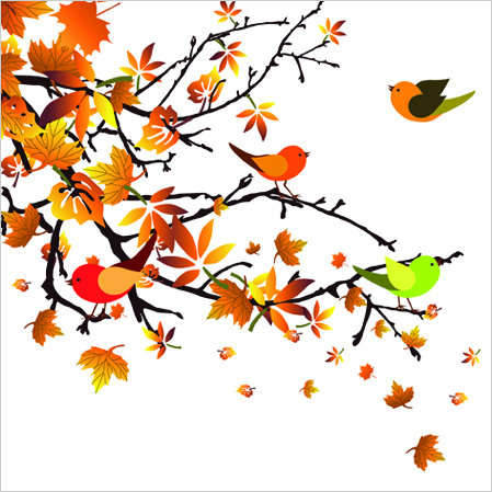 Pretty Autumn Birds Lunch Wedding Napkins - Posh Party Supplies Pretty Autumn Birds Lunch Wedding Napkins - Posh Party Supplies