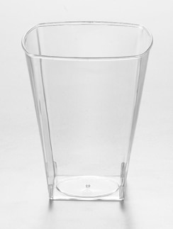 Clear Disposable 8 oz Square Plastic Tumblers - Posh Party Supplies Clear Disposable 8 oz Square Plastic Tumblers - Posh Party Supplies