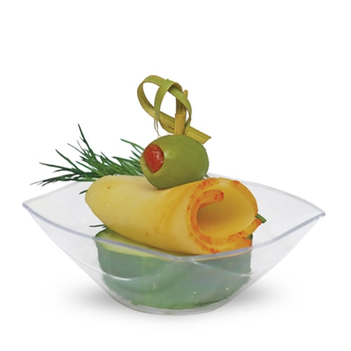 Elegant Mini Small 1.5 oz Wavy Plastic Bowls - Posh Party Supplies Elegant Mini Small 1.5 oz Wavy Plastic Bowls - Posh Party Supplies