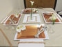 9" Rectangle White Plastic Dinner Plates