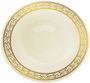 Elegant Gold Trim and Ivory Plastic Soup Bowl - Posh Party Supplies