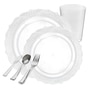 Elegant Clear Plastic Tableware Package - FREE SHIPPING