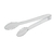 Plastic Clear 9" Scalloped Tongs HD - Posh Party Supplies