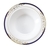 Signature blue and gold rim plastic soup bowls
