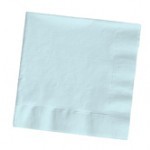 Pastel Blue Beverage Napkins - 600 Disposable Paper Napkins