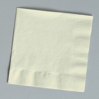 Discounted Ivory Beverage Paper Napkins - Posh Party Supplies