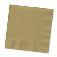 Discounted Glittering Gold Beverage Paper Napkins - Posh Party Supplies