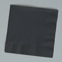 Discounted Black Velvet Paper Lunch Napkins - Posh Party Supplies