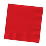 Classic Red Dinner Napkins - 250 Red Napkins