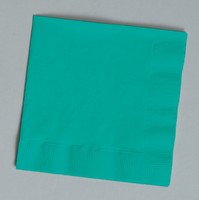 Disposable Tropical Teal Dinner Napkins -Posh Party Supplies