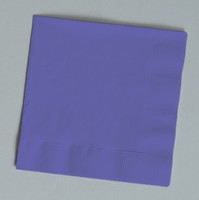 Disposable  Purple Paper Lunch Napkins - Posh Party Supplies