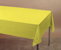 Disposable Mimosa Paper Tissue and Plastic 54" x 108" Tablecovers - Posh Party Supplies