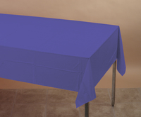 Disposable Purple Paper Tissue and Plastic 54" x 108" Tablecovers - Posh Party Supplies