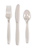 Disposable Clear 96 Plastic Spoons, 96 Plastic Forks and 96 Plastic Knives - Posh Party Supplies