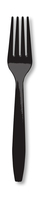 Disposable Black Velvet Plastic Forks Wholesale, Case of 288 Premium Black Velvet Plastic Forks, Bulk Party Box of Plastic Forks, Premium Plastic Forks