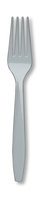 Disposable Shimmering Silver Plastic Premium Forks - Posh Party Supplies