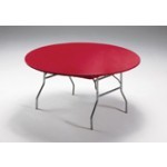 Regal Red Stayput Plastic 60" Round Tablecover - Posh Party Supplies