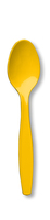 School Bus Yellow Premium Plastic Spoons - 288 Spoons