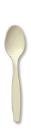 Disposable Ivory Plastic Premium Spoons - Posh Party Supplies
