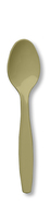Sage Green Premium Plastic Spoons - 288 Spoons