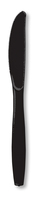 Disposable Black Velvet Plastic Knives - Posh Party Supplies
