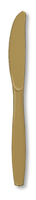 Disposable Glittering Gold Plastic Knives - Posh Party Supplies