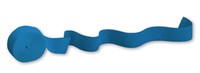 True Blue 500' Solid Crepe Streamer - Posh Party Supplies