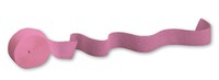 Candy Pink 500' Solid Crepe Streamer - 12 Streamers