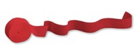 Classic Red 81' Paper Crepe Streamer - Posh Party Supplies