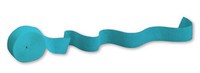 Bermuda Blue 81' Paper Crepe Streamer - Posh Party Supplies