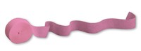 Candy Pink 81' Solid Crepe Streamer - 12 per Case