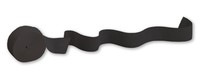 Discounted Black Velvet 81' Paper Crepe Streamer - Posh Party Supplies