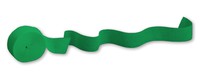 Discounted Emerald Green 81' Paper Crepe Streamer - Posh Party Supplies