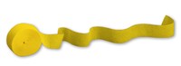 School Bus Yellow 81' Solid Crepe Streamer - 12 per Case
