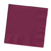 Burgundy Beverage Napkins - 1200 Disposable Paper Napkins