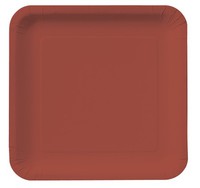 Discounted Brick Square 9" Square Paper Dinner Plates - Posh Party Supplies