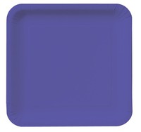 Discounted Purple Square 9" Square Paper Dinner Plates - Posh Party Supplies