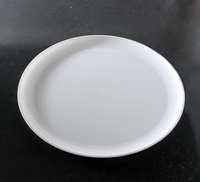Disposable 14" Black Plastic Round "Deli Max" Tray -Posh Party Supplies
