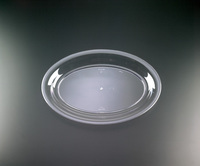 Disposable 11" x 16" Clear Plastic Oval Platter -Posh Party Supplies