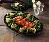 11"X11" Black Plastic Square Tray -25 Plastic Trays