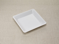 12"X12" White Plastic Square Tray -25 Plastic Trays