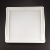 Disposable 14" x14" White Plastic Square Tray -Posh Party Supplies