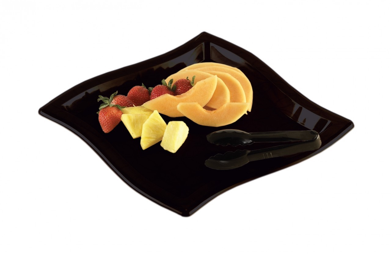 square wave plastic tray for wedding and coctail parties