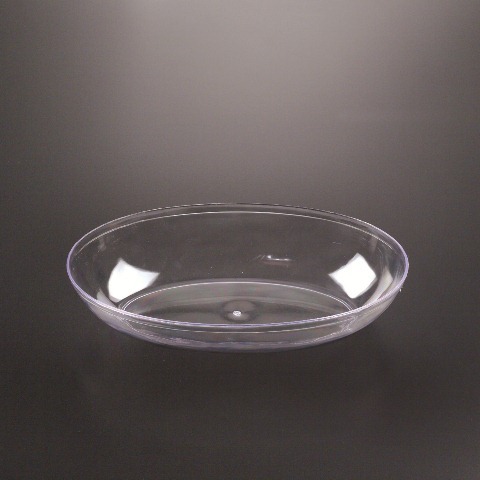 Disposable Quart Clear Plastic Oval Salad Bowl -Posh Party Supplies