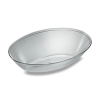 Disposable 1/2 Gallon Clear Plastic Oval Bowl -Posh Party Supplies