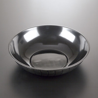 Disposable 128 oz Black Disposable Plastic Round Bowl -Posh Party Supplies
