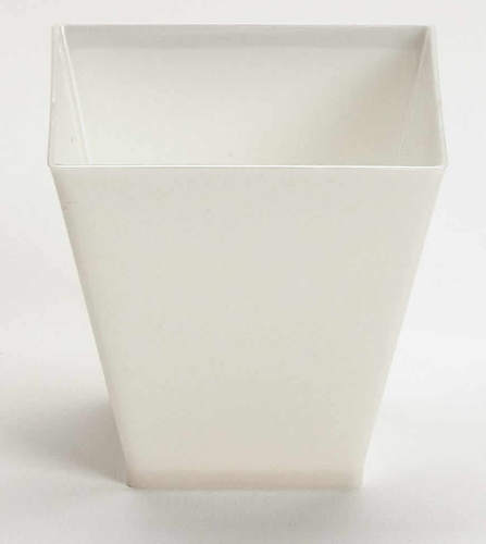 Disposable 2.8" White Plastic Square Mini Plastic Notions -Posh Party Supplies