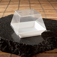 Disposable 2.5 oz White Plastic Abyss Mini Dish-Posh Party Supplies
